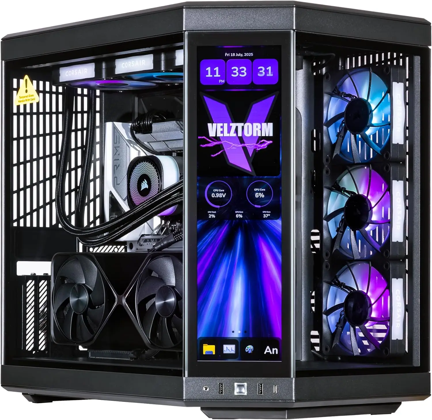 كمبيوتر مكتبي للألعاب Velztorm - مراجعة Rtx 5090 32Gb وسعره